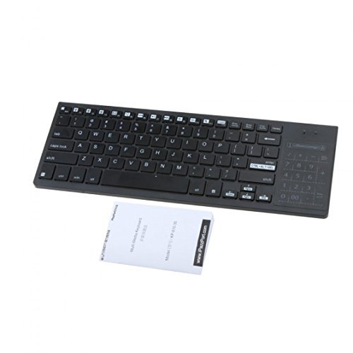 CHICHO 2.4G Ultra-Slim Wireless Keyboard with Touchpad Multi-color Backlit Backlight for Mac Windows Laptop Computer... N9