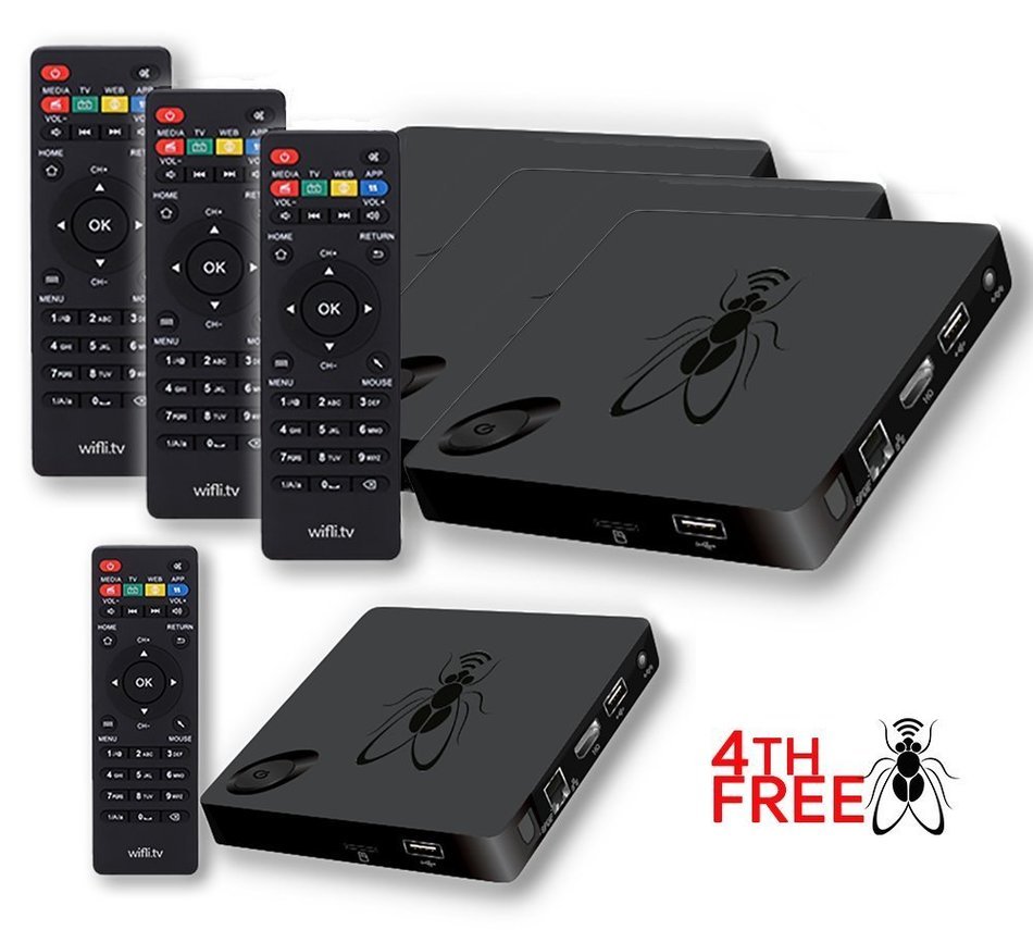 3x WiFli TV & Get the 4th WiFli FREE