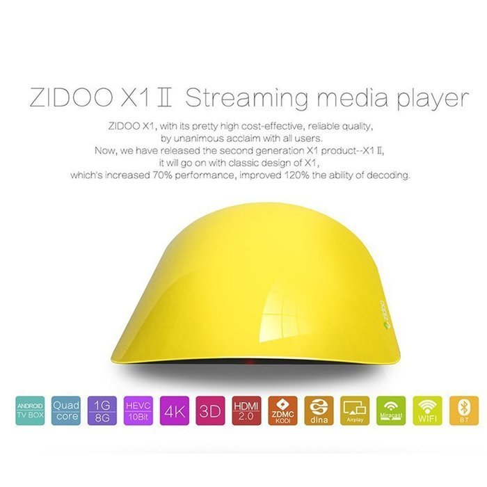 Android TV Box, DOITOP X1 II Rockchip 3229 Miracast Airplay Quad Core 1G/8G WIFI LAN Bluetooth 4.4 HDMI 1.4 TV... N2