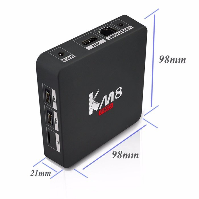 EIVOTOR KM8 PRO Amlogic S912 Octa core 2G DDR3 RAM 16G eMMC ROM Android 6.0 Kodi 17 2.4G + 5.0G WiFi 1000M Gigabit... N2