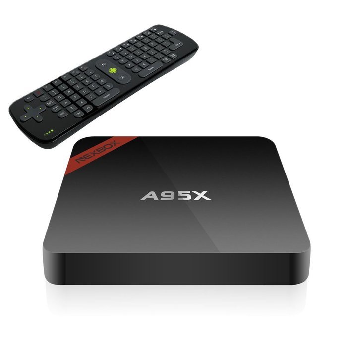 NEXBOX A95X Android 6.0 TV Box Amlogic S905X Quad Core 64Bit Support Wi-Fi 4K HD KODI 16.1 Fully loaded 1GB/8GB...