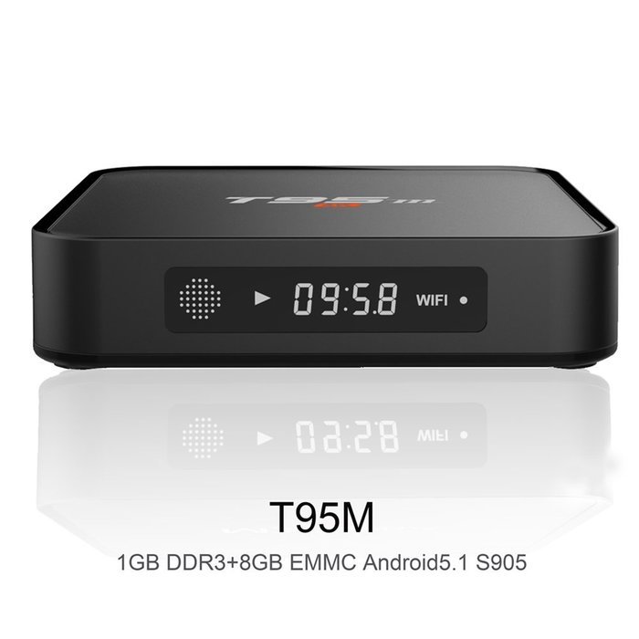 Moaron T95M LED Display Android 5.1 Quad Core Amlogic S905 Smart TV BOX 4K2K HEVC UHD Media Player(1G + 8G)