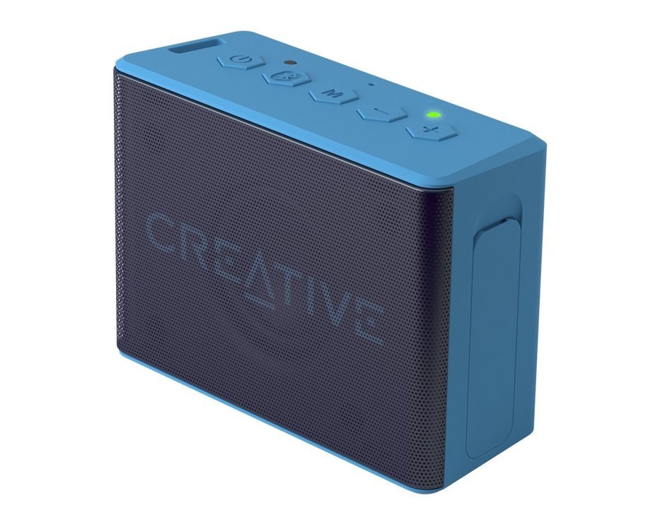 Creative MUVO 2c Palm-sized Water-resistant Bluetooth&reg; Speaker with Built-in MP3 Player (Blue)