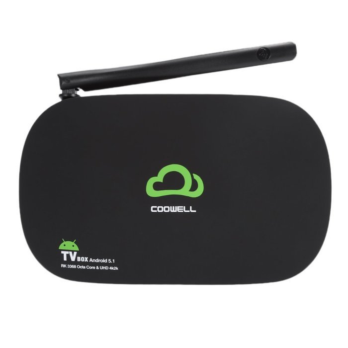 Docooler COOWELL V3 Mini 4K Android 5.1 TV Box RK3368 Octa-Core 64 Bits KODI 16.1 UHD 4K 2G / 16G Mini PC Wi-Fi...