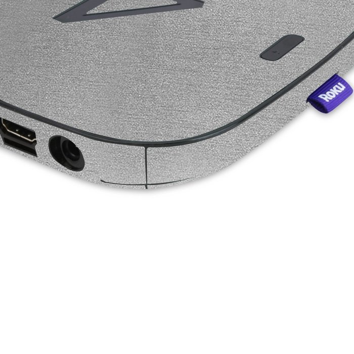 Skinomi TechSkin - Roku 4 Brushed Aluminum Full Body Skin / Front & Back Wrap Clear Film / Ultra HD and Anti-Bubble... N2