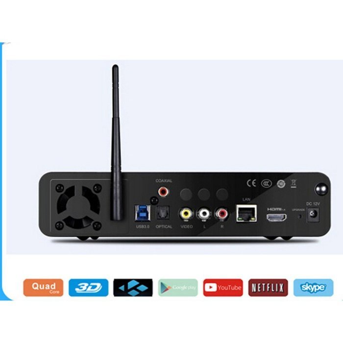 SUNKINFON HiMedia Q10 PRO 3D 4K UltraHD High-end Android 5.1 TV Box: 2GB/16GB, Bluetooth 4.0, Dual WiFi Smart... N8