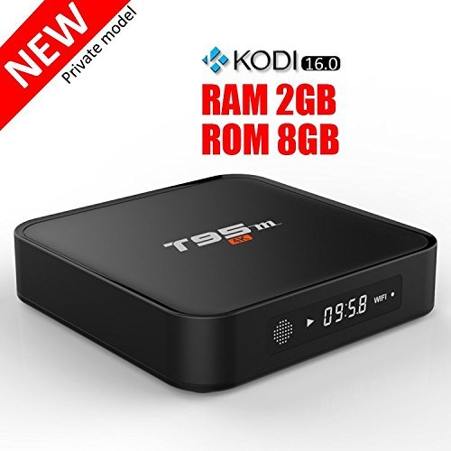 Flytiger T95M Smart TV Box Android 5.1 2Gb 8Gb S905 Quad Core WIFI 2.4GHz Bluetooth4.0 Kodi 16.0 with LED Display... N2