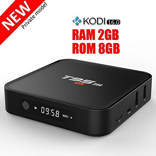 Flytiger T95M Smart TV Box Android 5.1 2Gb 8Gb S905 Quad Core WIFI 2.4GHz Bluetooth4.0 Kodi 16.0 with LED Display... N3