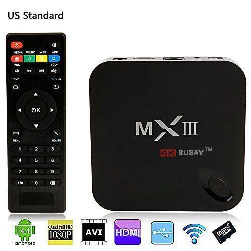 SUSAY&reg; Mx III Tv Box Android 4.4 Quad Core Mali450 4k 2g/8gb 2.4g/5g Dual Wifi Xbmc Bluetooth Dlna Miracast