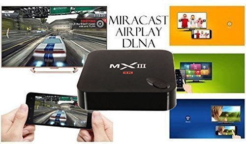 SUSAY&reg; Mx III Tv Box Android 4.4 Quad Core Mali450 4k 2g/8gb 2.4g/5g Dual Wifi Xbmc Bluetooth Dlna Miracast N3