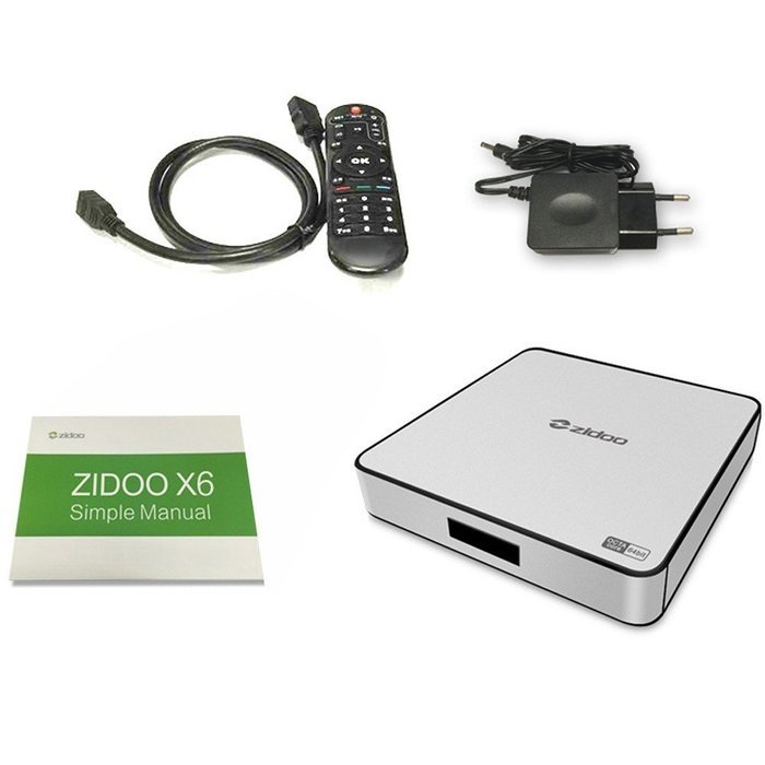 Zidoo X6 PRO Smart Android TV Box Android 5.1 RK3368 Octa Core 2G+16G HDMI 2.0 Mini PC 4K KODI XBMC H.265 DLNA... N8