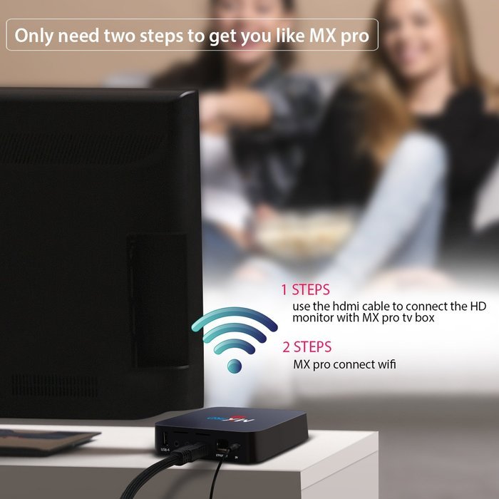 Harryup MX Pro Amlogic S905 Chipset Android 5.1 Lollipop OS Quad Core 1G/8G 4K Google Streaming Media Player TV... N2