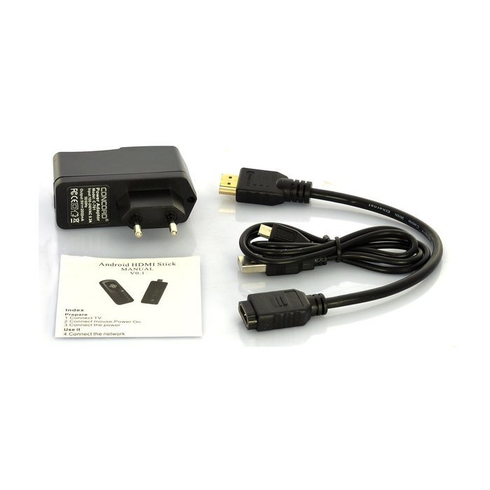 Generic Android 4.2 TV Dongle "Dynasty" - Quad Core 1.6GHz CPU, 2GB RAM (Black) N5