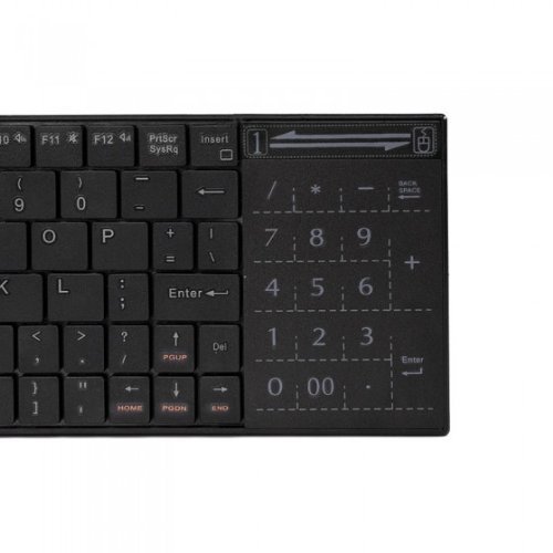 OBOSS 2.4G Wireless Keyboard Slim with Touchpad for Mac Windows Laptop Computer Android TV Box N6