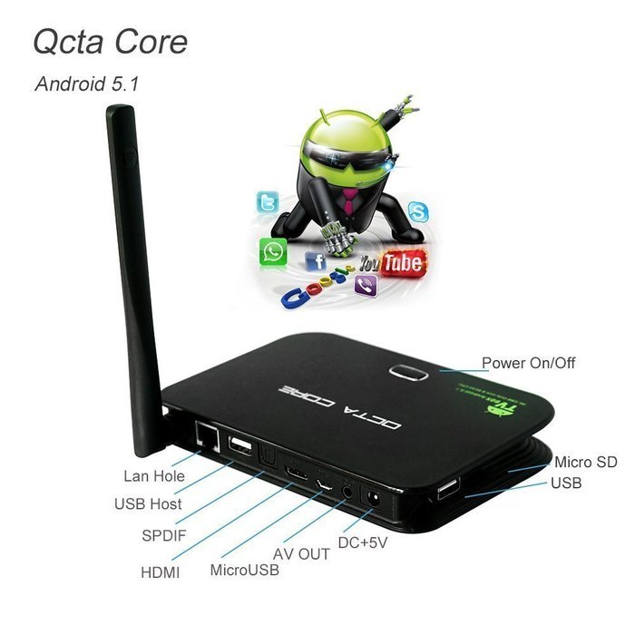 [Newest Andriod TV Box] Amsling Z4 Android 5.1 Octa-core TV Box KODI RK3368 64Bits 2GBRAM/16GB ROM 4Kx2K Bluetooth... N2