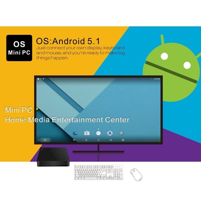 Full HD 1080P 64Bits Octa Cortex Android 5.1 OS Network player HD TV Media Player 2GB RAM .16GB Storage WIFI N2