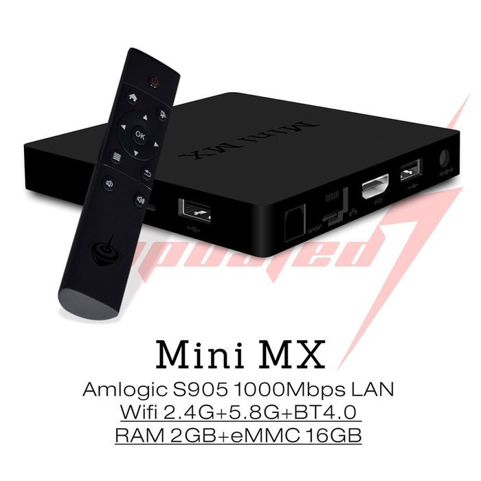 RiSheng Mini MX Android TV Box Amlogic S905 CPU Cortex-A53 Mali-450 GPU UHD 4K2K HEVC H.265, 1080P Streaming Media...