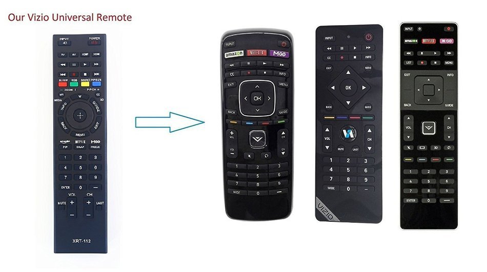 New Vizio XRT112 Universal Remote Control for All VIZIO BRAND TV, Smart TV - 1 Year Warranty N2
