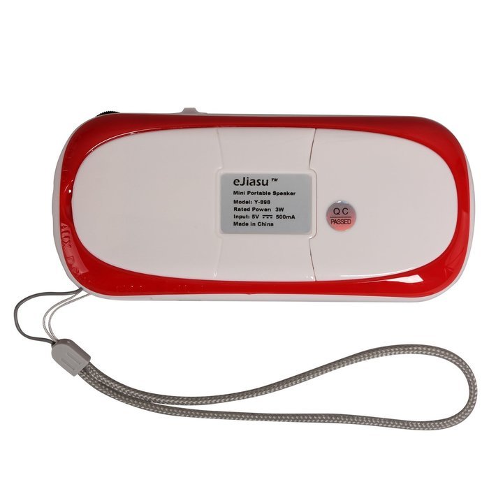 eJiasu Cost-performance Fm Portable Radio Mini Digital Speaker MP3 Player&nbsp;(Red)