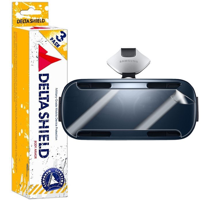 Samsung Gear VR Screen Protector [3-Pack], DeltaShield BodyArmor Full Coverage Screen Protector for Samsung Gear...