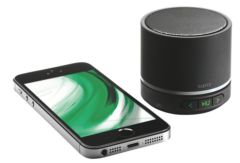 Leitz Bluetooth Conference Speaker, Black (6701-02) N3
