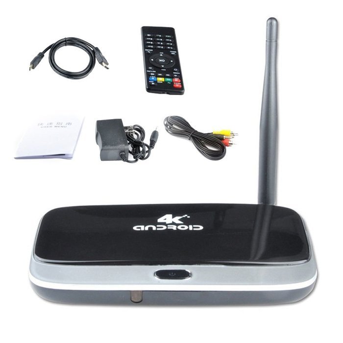 TOOGOO(R) Android 4.4 RK3188 Quad Core Smart TV Box Mini PC Streaming Media Player 2GB 8GB Mali-T764 GPU BT 4.0... N6
