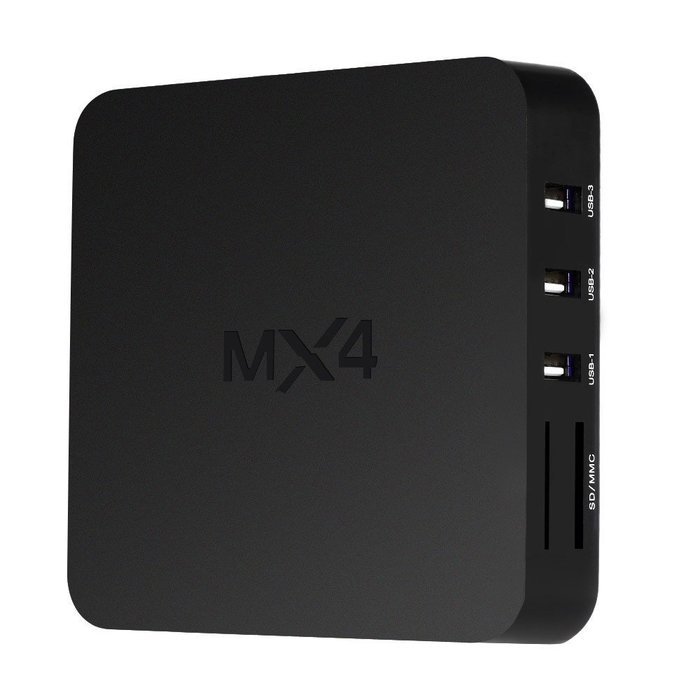 MX4 Smart Android TV Box RK3229 Quad-core 1G / 8G XBMC DLNA UHD 4K 3D H.265 WiFi HD Media Player with Remote Control N9
