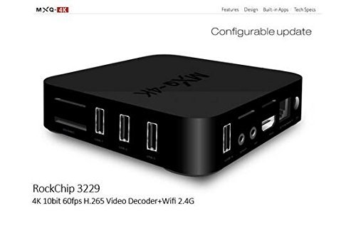 Lomefo MXQ 4K TV Box Smart Boxes Rockchip RK3229 KODI Fully Loaded H.265 4K 60tps Support HD Media Player Android... N2