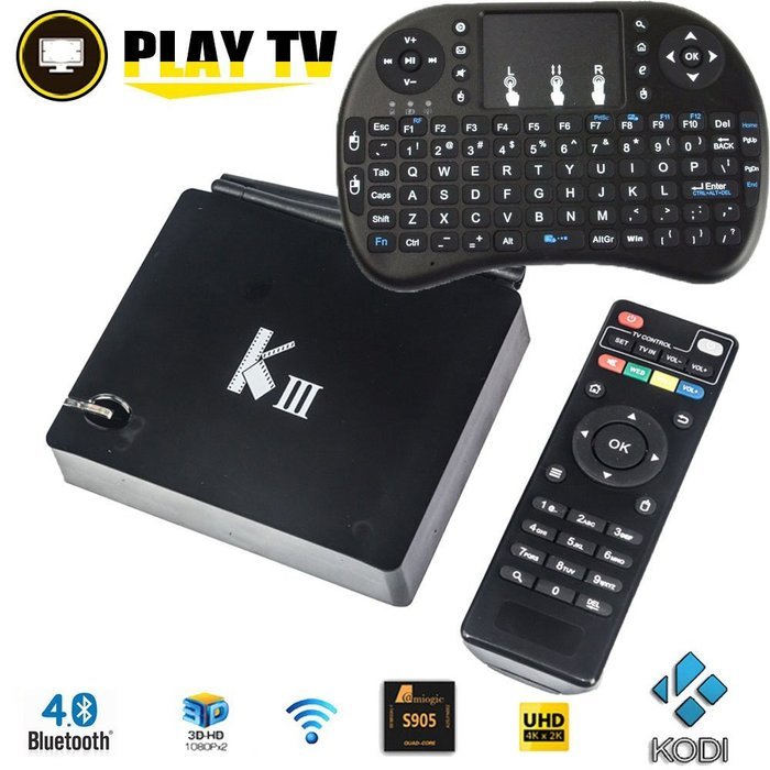 RiSheng KIII Smart Android TV Box Android 5.1 S905 Quad-Core 2G/16G UHD 4K 3D Mini PC H.265 Streaming Media Player...