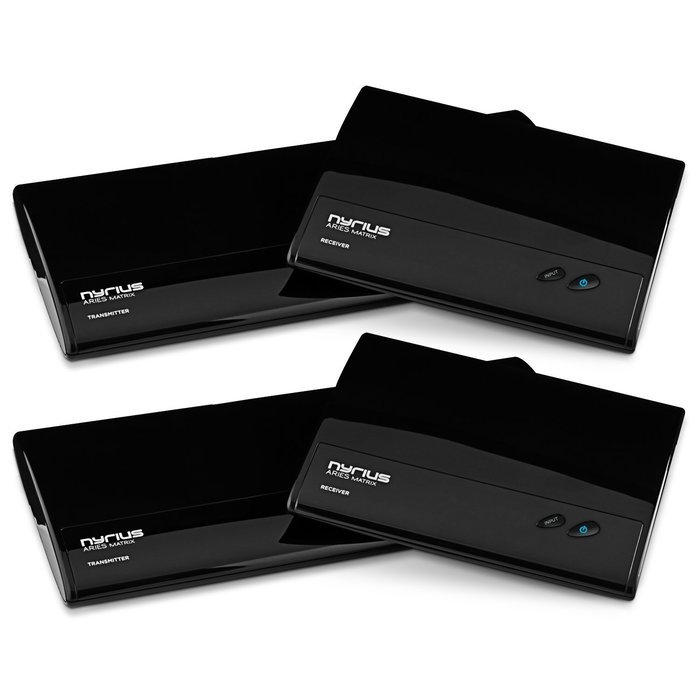 Nyrius Wireless HDMI & Component 6 Input Transmitter & Receiver System (2 Pack)