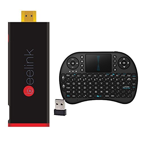 Beelink Pocket P2 Windows TV Stick Dongle Intel Z3735F 64bit 1.8GHz 2GB/32GB RII i8 Airmouse QWERTY Keyboard Bundle...