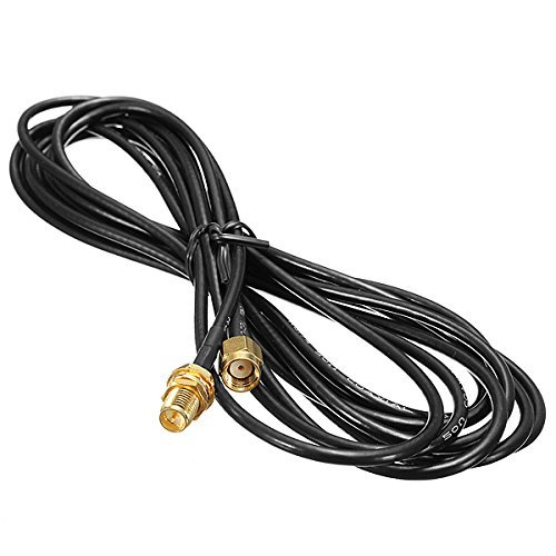 BephaMart 3M Antenna RP-SMA Male To Female Extension Cable WiFi Router