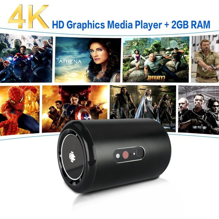 YUNTAB YC-R8H TV Box Android 4.4.2 KODI Quad-core Bluetooth 4.0 16GB A17 Quad-core 1.8Ghz CPU Support dual band...