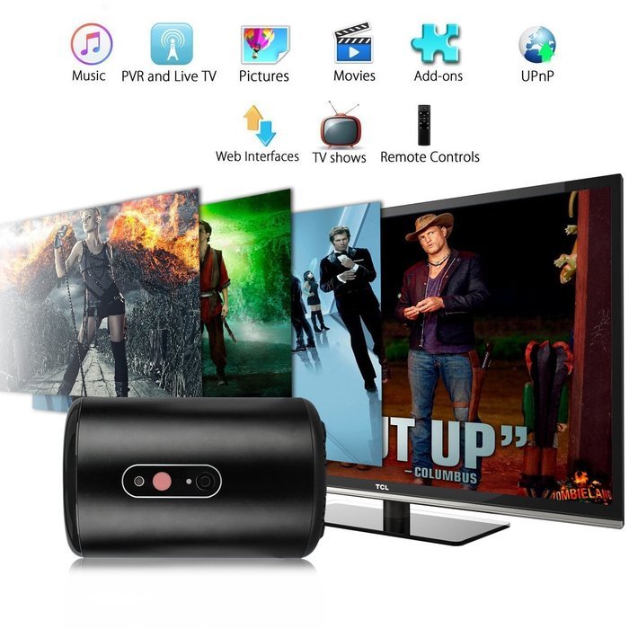 YUNTAB YC-R8H TV Box Android 4.4.2 KODI Quad-core Bluetooth 4.0 16GB A17 Quad-core 1.8Ghz CPU Support dual band... N5