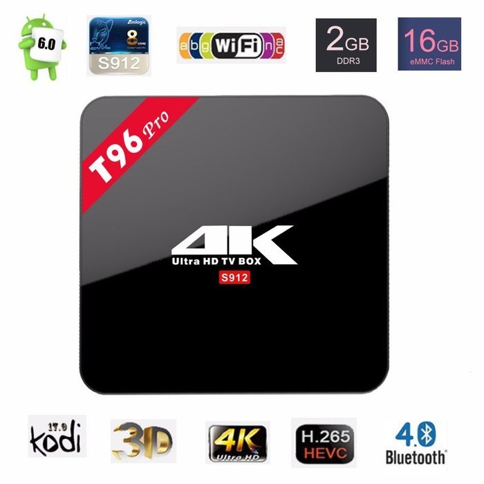 Epteam S912 8 core Android 6.0 Marshmallow TV BOX 2GB 16GB eMMC Octa core IEEE 802.11 ac/b/g/n,2.4G/5.8G Dual...
