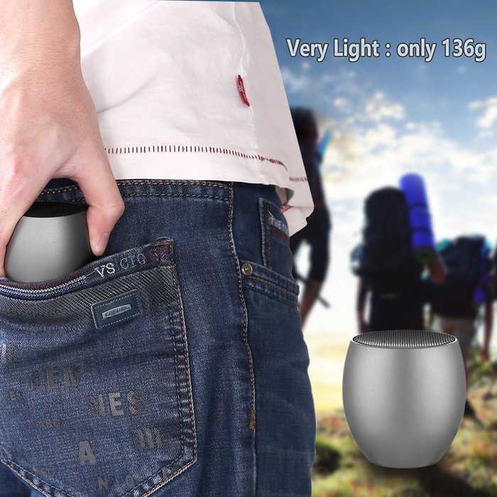 Mini Bluetooth Speakers, Earto Pocket Size Portable Ultra-Compact Lightweight Wireless Bluetooth Speaker with... N18