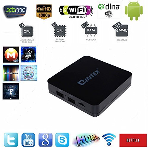 QINTEX T9S android tv box Kodi 15.2version Pre installed Amlogic S905 Quad-core cortex-A53 64bit Android 5.1 1GB...