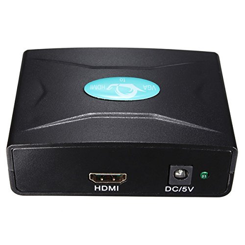 1080P Audio VGA To HDMI 1.3V HD 1920x1080 HDTV Video Converter Box Adapter For PC Laptop DVD N3