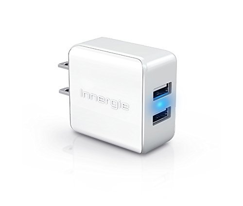 2 Pack - Innergie mMini AC15 Dual USB (2.1A & 1A) 15W Wall Power Adapter for iPhone, iPod, and all Smartphones