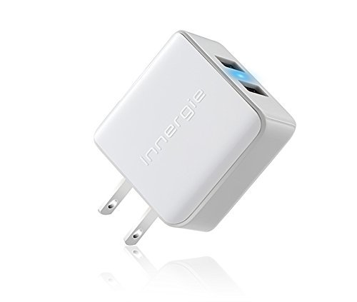 2 Pack - Innergie mMini AC15 Dual USB (2.1A & 1A) 15W Wall Power Adapter for iPhone, iPod, and all Smartphones N3