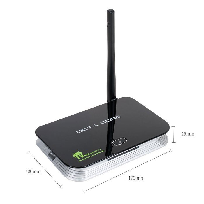 Smart Multimedia Player XBMC Z4 TV Box Android 5.1 Rockchip 3368 Octa-Core(1.5GHZ) DDRIII 2GB EMMC 16GB (Support... N2