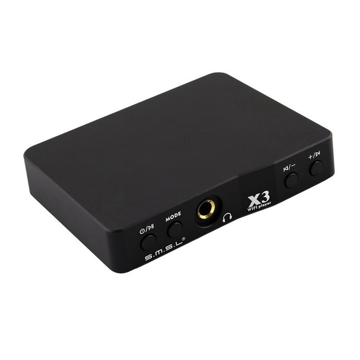 2014 New SMSL X3 Amplifier High-fidelity WIFI Network Streaming Media Player U Disk SD Card Color Black