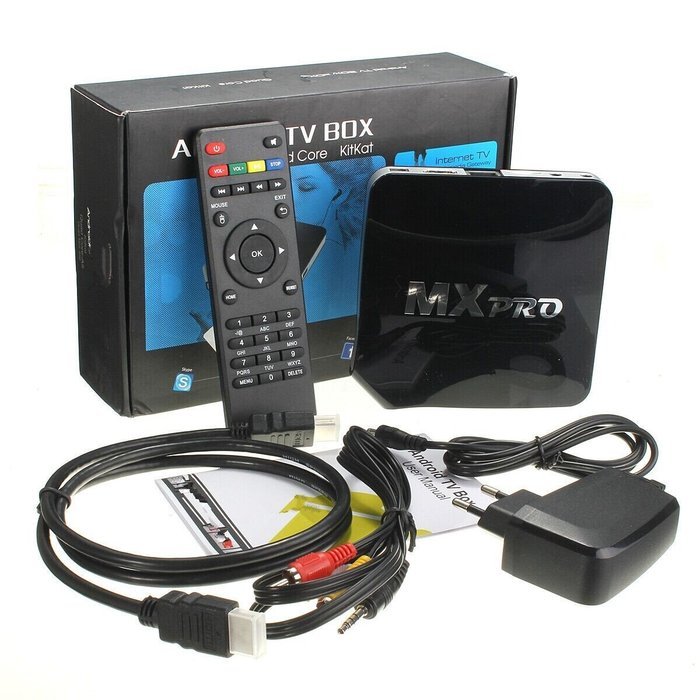 GJU MX PRO Smart Android 4.4 TV Box, Quad Core CPU Amlogic S805 Cortex A9@ 1.5GHz, Quad Core Mali-450 GPU, Streaming... N3
