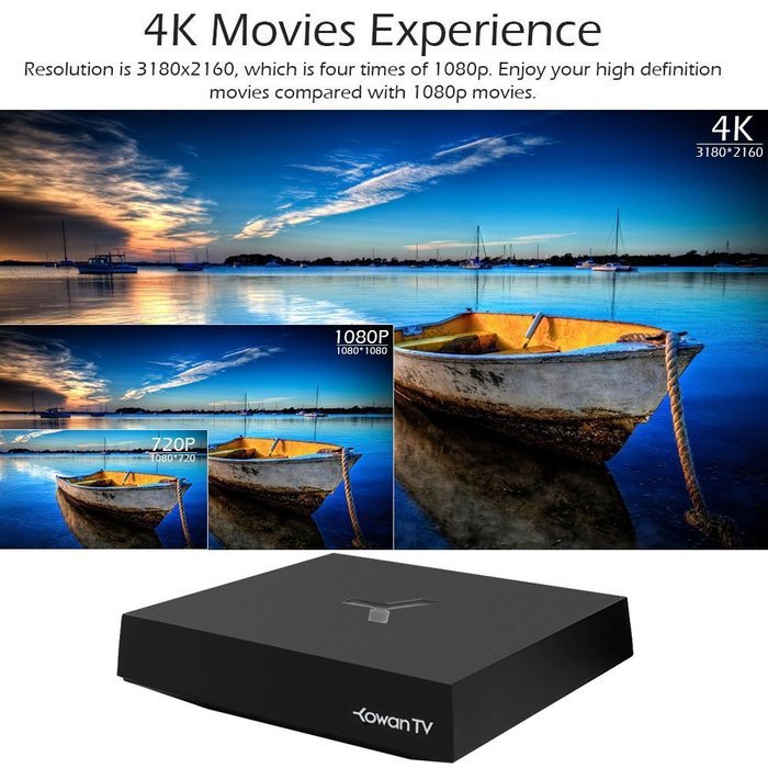 Docooler KowanTV One IPTV Amlogic S812 Octo-core Mali-450 TV Box 2GB / 8GB 4K HDMI Airplay Network TV-set Top... N3