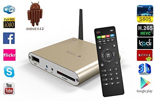 Android 4.4 OS TV Box with Amlogic S805 Cortex A5 1.5GHz 1GB RAM 8GB ROM Metal Shell N3