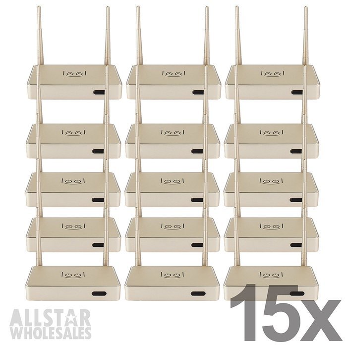 15x Loolbox Arabic IPTV Box (Golden Version) Quad Core Android 4.4 Internet Streaming Media Player Center 15 Pack