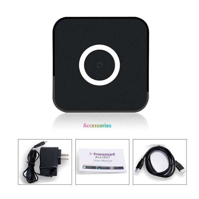 Tronsmart Ara IZ37 Dual Booting TV Box 2GB RAM Intel Z3735F Set Top Box Support Windows 8.1 Android 4.4 Dual OS N3