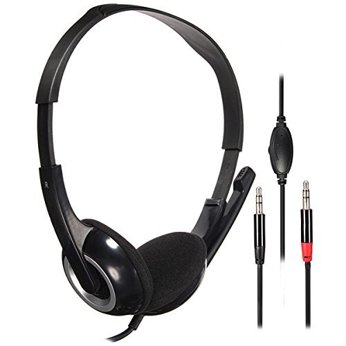 BephaMart S-811MV 3.5mm Stereo Headphone Earphone Headset With Mic for Mobile PC Tablet Laptop Shipped and Sold...