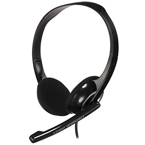 BephaMart S-811MV 3.5mm Stereo Headphone Earphone Headset With Mic for Mobile PC Tablet Laptop Shipped and Sold... N2