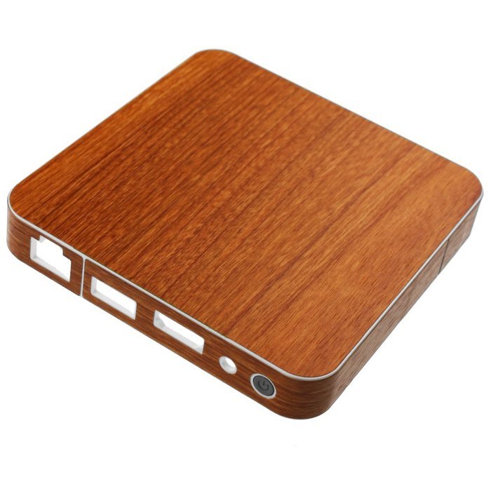 Skinomi TechSkin - Pivos XIOS DS Media Player - Light Wood Full Body Skin Protector / Front & Back Premium HD... N4